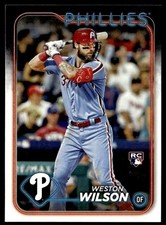 2024 Topps Weston Wilson Rookie Philadelphia Phillies #658