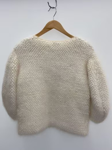 FENDI/Knit sweater (thick)/Size 40/Wool/White/fz9018 k2y thumbnail 2