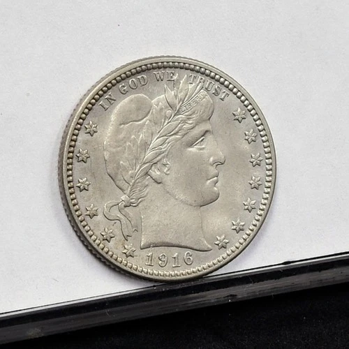 1916-D Barber Quarter - Ch VF Details, Old Cleaned (#60730-L)