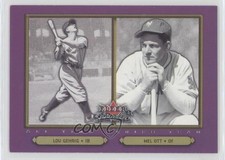 2002 Fleer Fall Classic Mel Ott Lou Gehrig #91 HOF 1q9
