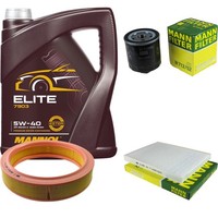 Inspektionspaket 5L Mannol Elite 5W-40 FüR VW Lupo 1.0 Polo 1.4 60 Seat Arosa