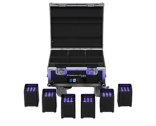 CHAUVET DJ Freedom Flex H9 IP X6 Wireless Hex RGBAW+UV Lights w/Charging Case