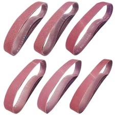 18 Pack 1-1/2 x 30 Inch Sanding Belts For Pipe Tube Polisher Sander- 3 Each o...