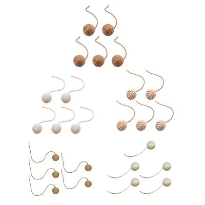 5x Katze Sisalseil Ballspielzeug Haustiere interaktives Spielzeug selbstspielend Long Tail Teaser