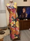 True Vintage 60’s LE MONDE MODES summer Maxi Dress Size 14