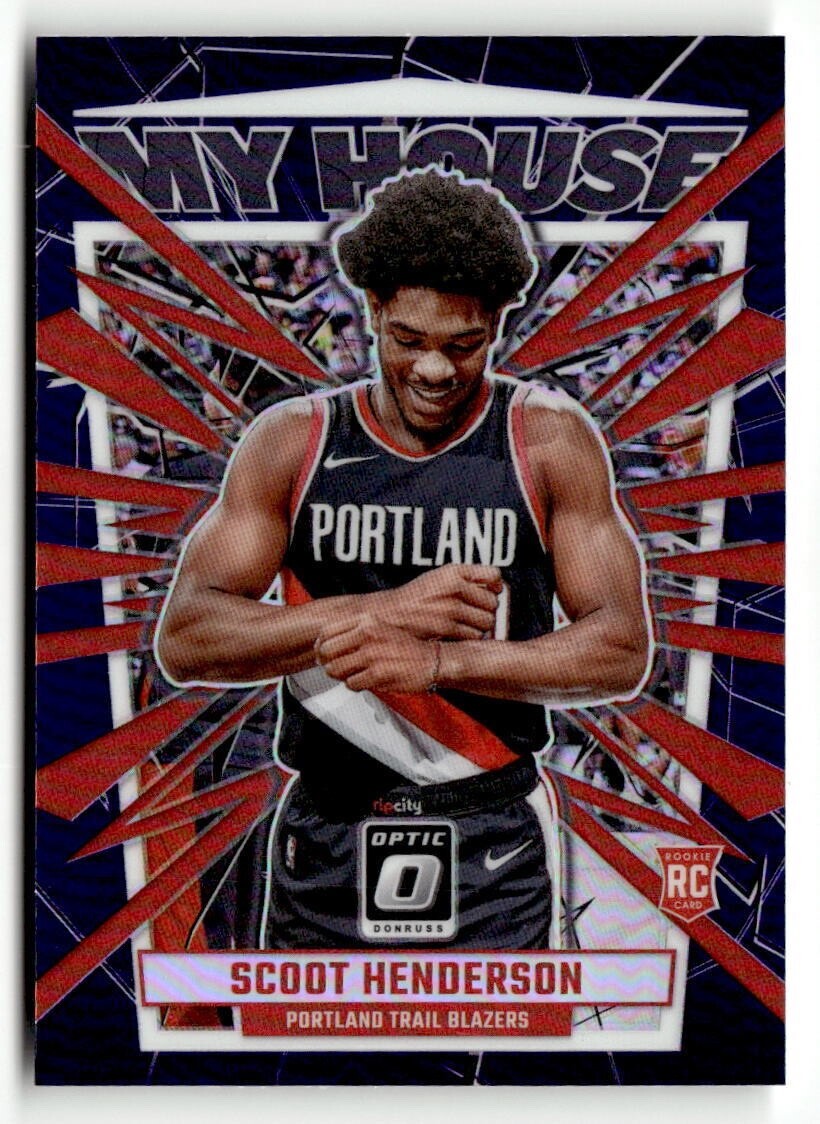 SCOOT HENDERSON RC 2023-24 PANINI OPTIC MY HOUSE PURPLE ROOKIE