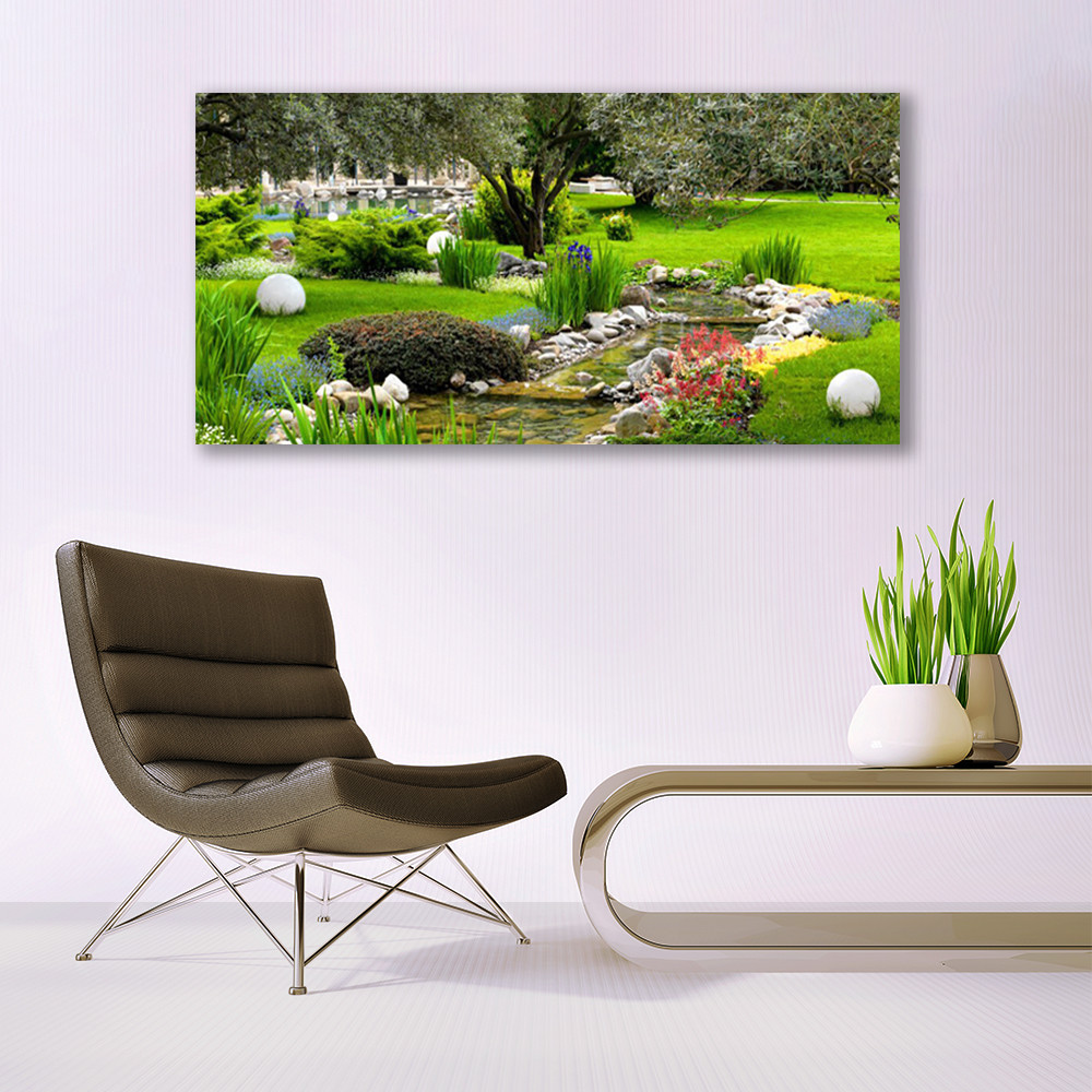 Photo sur toile jardin 140x70 cm Tableau nature pour illuminer un salon sombre