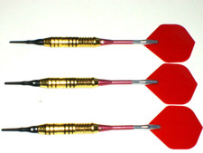 Soft Tip Darts New, 18 Gram Brass, Aluminum Spinning Shafts 3065