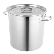 35L/30 Quart Stock Pot with Lid Stainless Steel Large Kitchen Soup Big Cooking