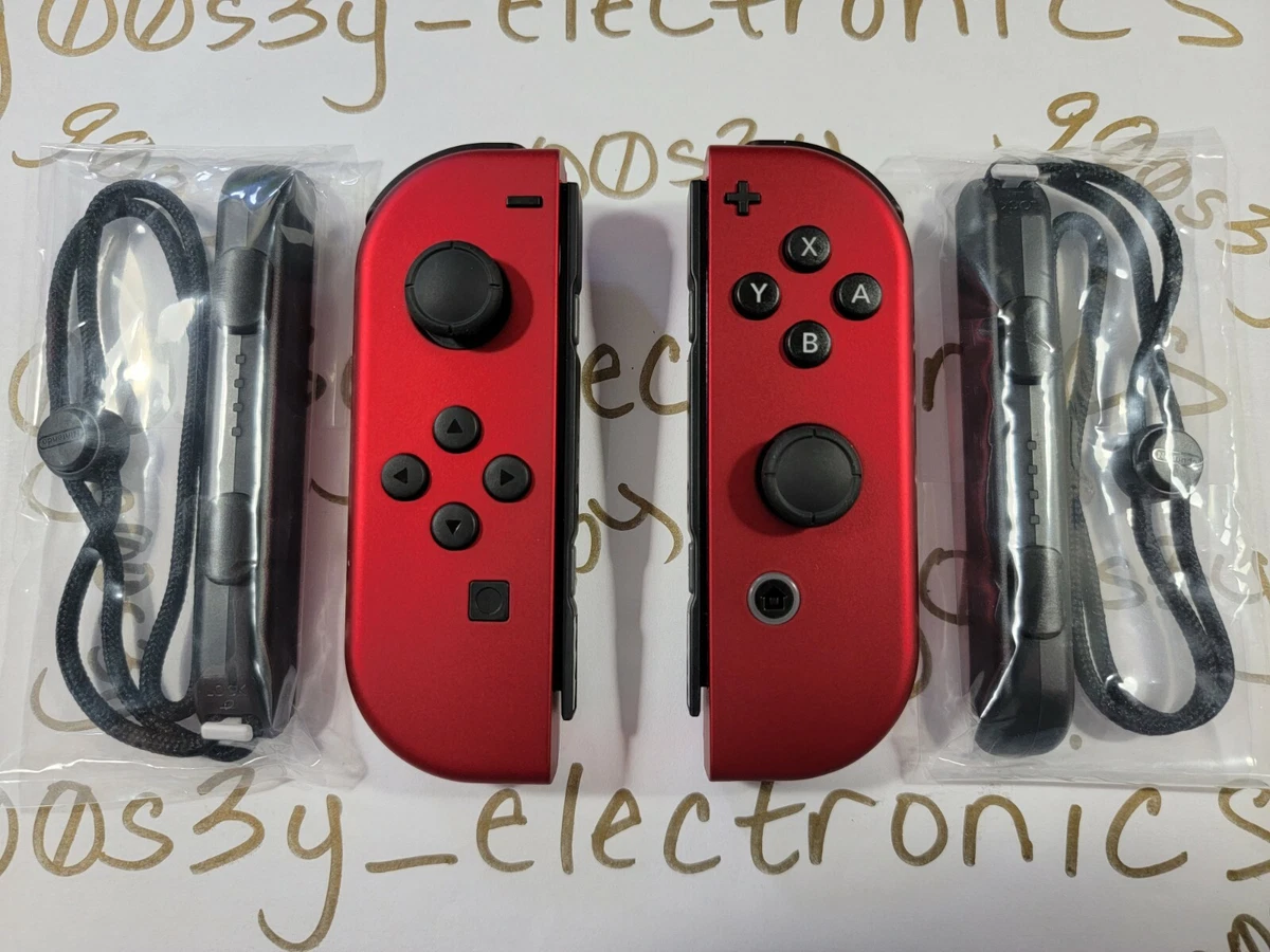 NEW Nintendo Switch Custom Metallic Red Joy Cons and Backplate | eBay