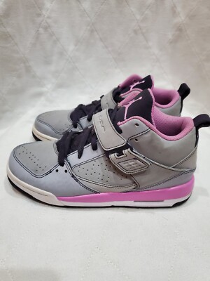 JORDAN Flight 45 GG 364798 018 WOLF GREY PINK Size 7Y Youth Teen