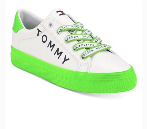 neon green tommy hilfiger shoes