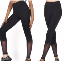 Women Yoga Leggings But Lift Mesh Trousers Sports Pants Active Wear Fitness Gym