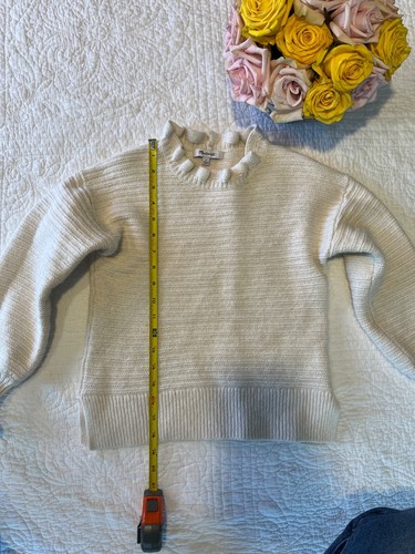 Madewell Girls Ruffle Neck Sweater Small - Picture 8 of 13