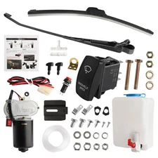 12V Electric Windshield Wiper Motor Kit for Polaris UTV RZR 570/800/900/1000