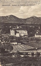 B097 Germany 1920 Traunstein Kurhaus mit Hochfelln und Hochgern postcard