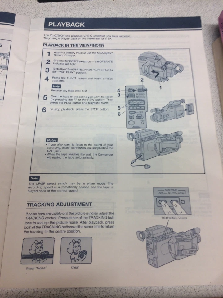 Sharp Quick Zoom 12 VL-C7950H Camcorder Instruction Operation Manual - Image 2 of 4