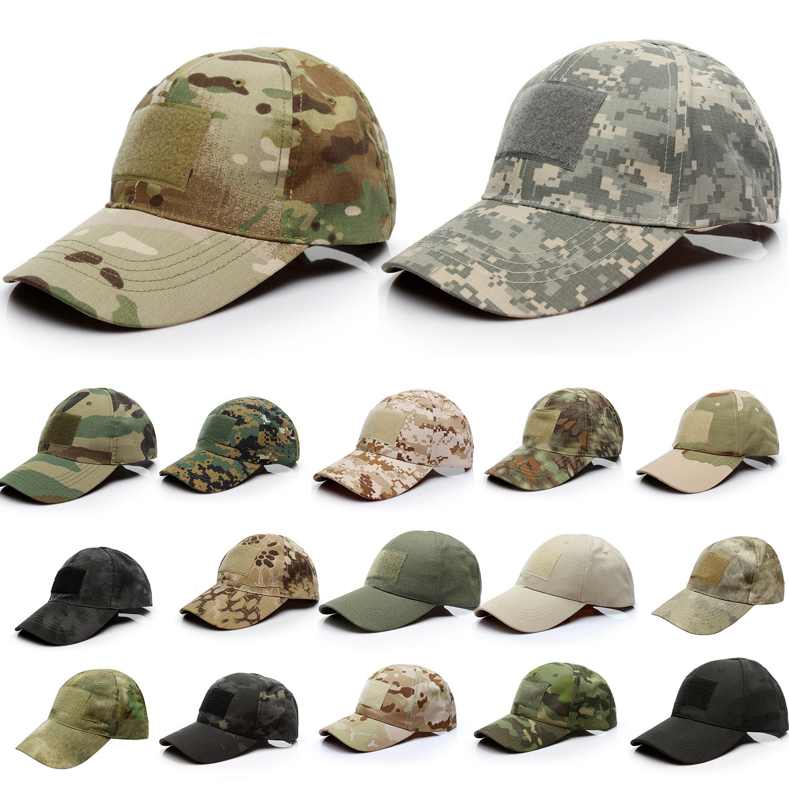 mens camo baseball caps