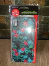 E-Circuit Cell Phone Case Green/Red Multicolored Fits Iphone -XS Max