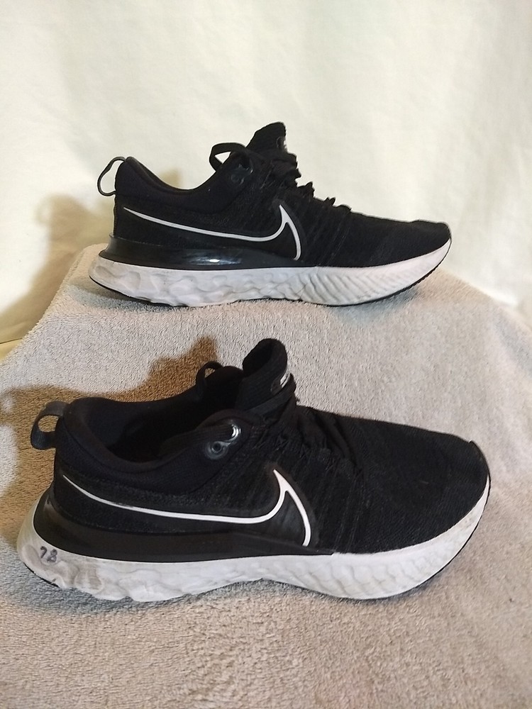 Nike React Infinity 2 Flyknit Black Mens Running Shoe Size 9.5 US45-62 CT2357-002