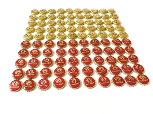 1/Lot 100PCS 2 Kind Bottle Caps Vitamilk Only Thailand Color Red & Gold Handmade - 第 4/6 張圖片