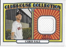 2021 Heritage Baseball Clubhouse Collection Relics Chris Sale Red Sox