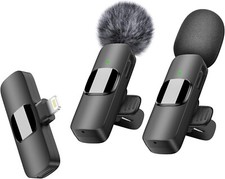 Microphone Lapel Mic with Lavalier Clip Wireless 8 Pin for iPhone Mic