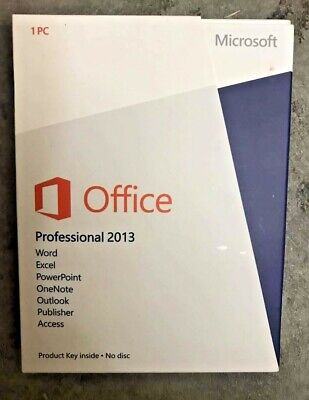 NEW Microsoft Office Professional 2013 Windows, Excel, Word