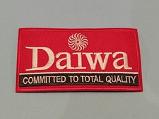 Daiwa Angling Fishing Sew / Iron On Embroidered Patch:- b Committed To Total