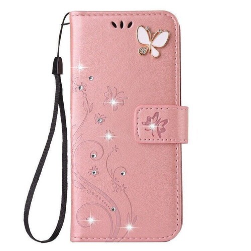 Leather Butterfly Wallet Phone Case For iPhone 14 13 12 11 Pro Max XS XR 7 8 SE - Picture 18 of 21