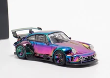 DCM 1:64 Plating 911 RWB 964 Racing Classic Sports Model Diecast Metal Car