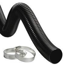 FLEXIBLE POND HOSE PIPE DURABLE GARDEN HOSE FOR PUMPS & FILTERS OPTIONAL CLIPS