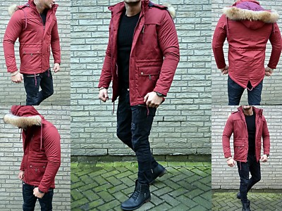 NEW HERREN PARKA Winter FASHION YOUNG Mode STYLE FASHION FELL Mantel Jacke 