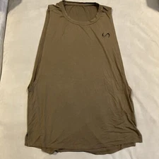 Awesome - TLF Apparel - Brown Sleeveless Performance Top Tank - Men's Size Large
