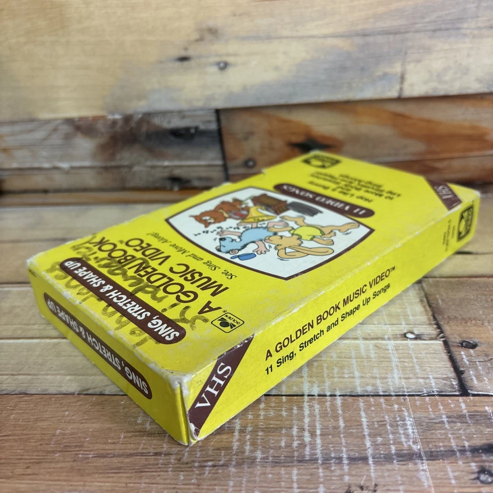 Sing, Stretch & Shape Up - A Golden Book Music Video VHS Tape Used RARE Cartoon - Image 4 of 4