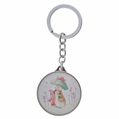 Official Beatrix Potter Benjamin Bunny Metal Keyring Keychain A29272  UK