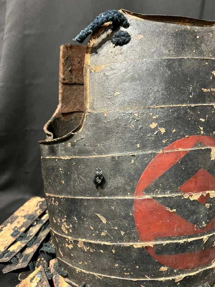 Antique Japanese Samurai Armor BODY Yoroi Edo period authentic NIMAIDO As is-2 - Image 4 of 4