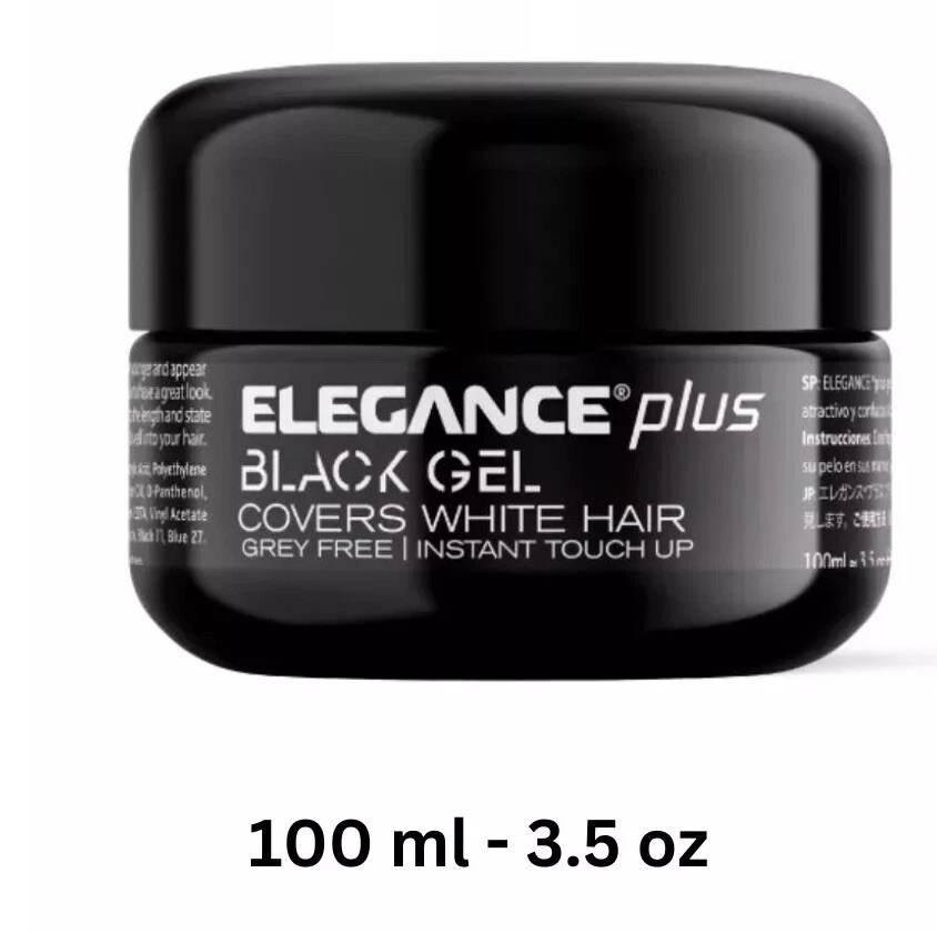 Elegance Plus Black Hair Gel 100ml - Cover White Hair Original  جل اليجانس اسود - Image 2 of 3