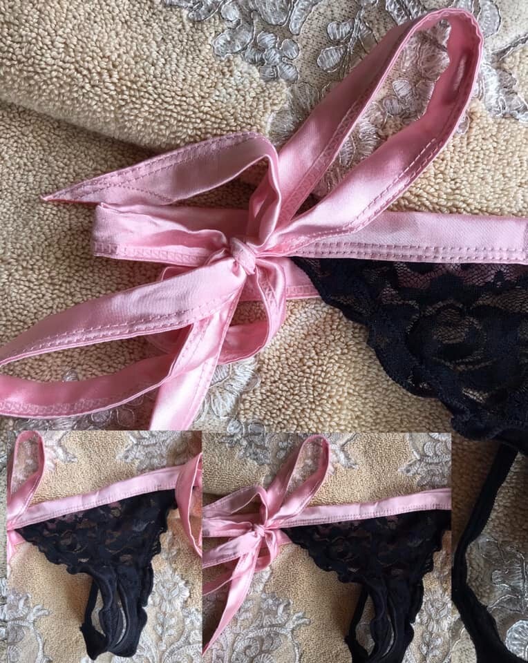 Ltd Edition RARE ANN SUMMERS WEDDING LINGERIE FRILLY LACE RARA Crotchless THONG
