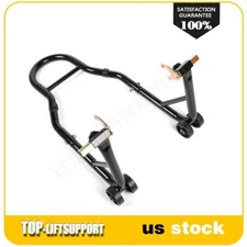 Motorcycle Bike Rear Stand Forklift Paddock Spoolift Swingarm Lift Bike BLACK