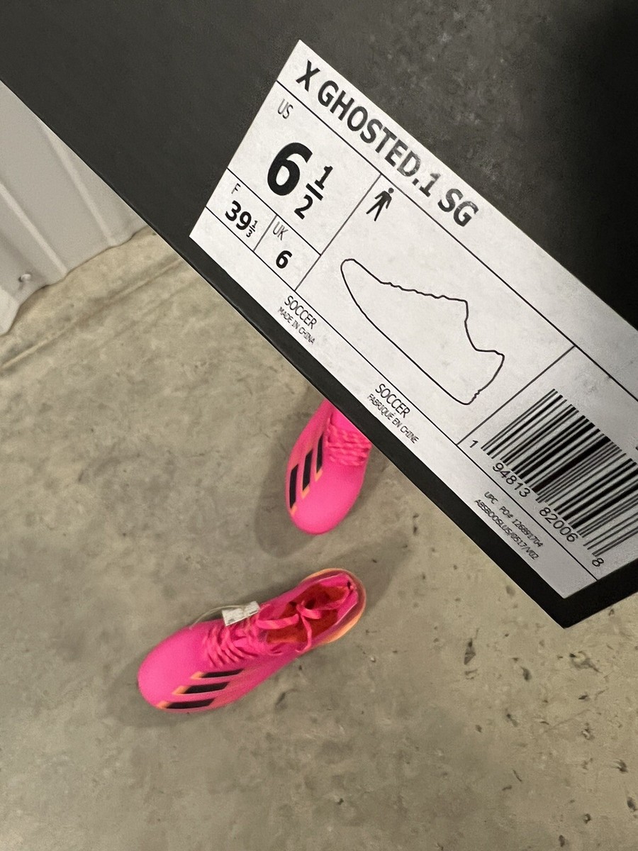 ADIDAS X GHOSTED .1 SG FW6892 Pink Fusion Football Soccer Cleat Sz