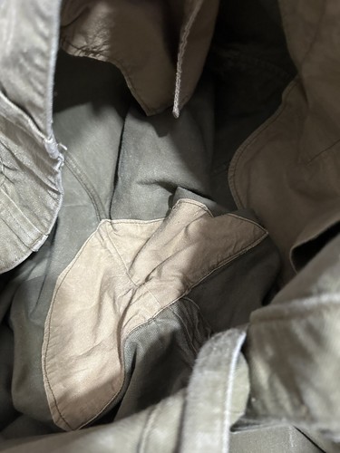 Vintage RRL Ralph Lauren Military Green Wide-Leg Heavy Twill Cargo Pants - Picture 10 of 10