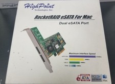 New HighPoint RocketRAID 2314 eSATA X4 Raid Controller 2x External Port For Mac