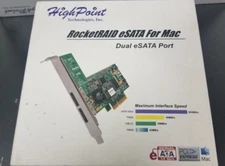 New HighPoint RocketRAID 2314 eSATA X4 Raid Controller 2x External Port For Mac
