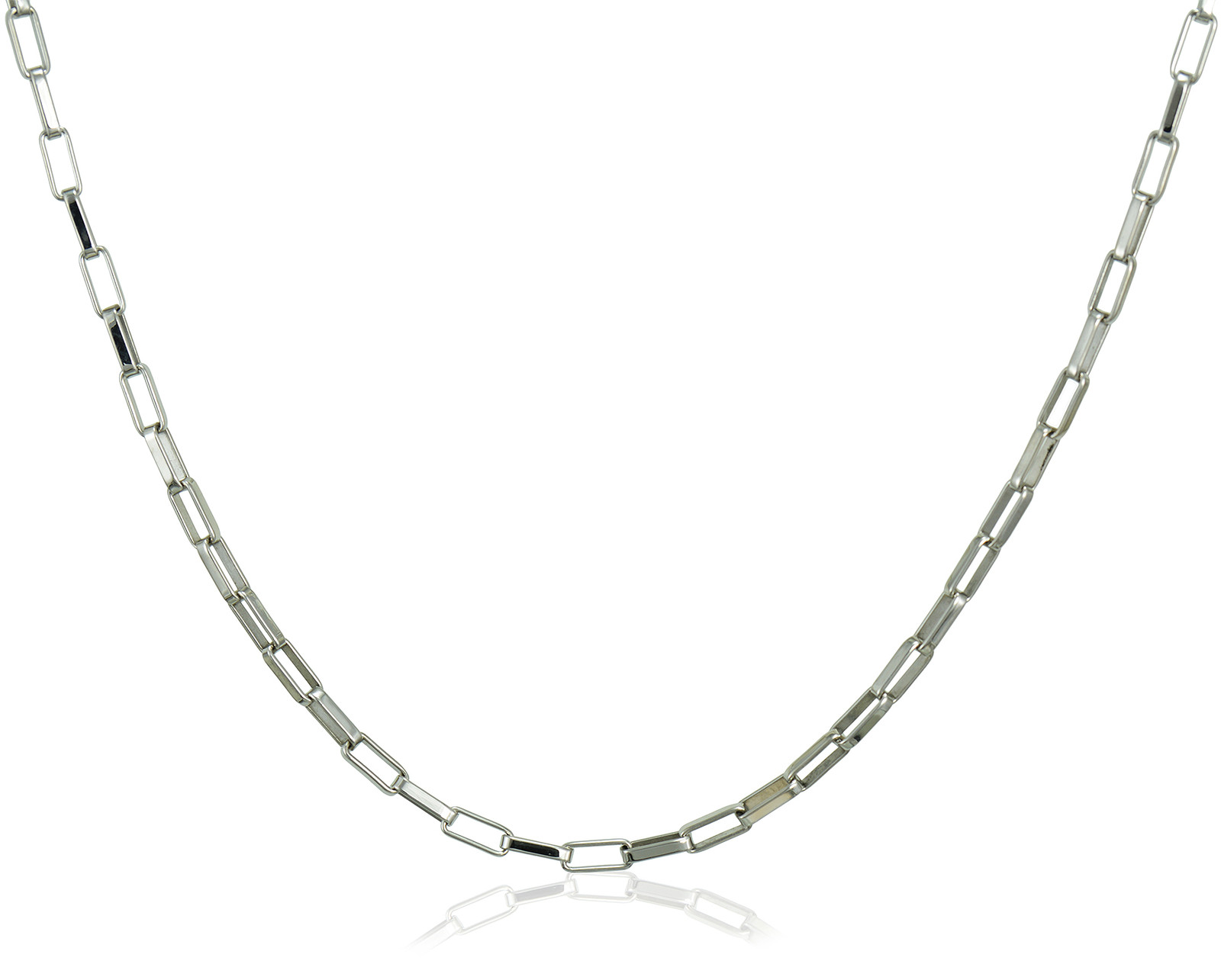 Large Box Chain Stainless Steel Large Box Chain Necklace | eBay
