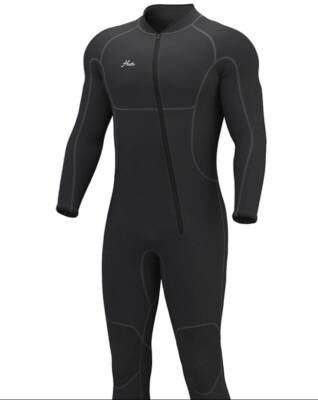 Hevto Men Wetsuits 3/2mm Neoprene WetSuit Front Zip, Cold Water, Scuba, Surf...