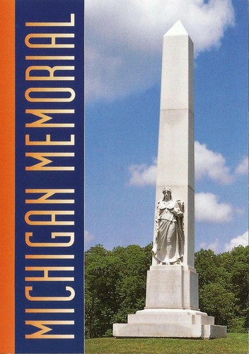 Postcard Mississippi Vicksburg Battlefield Park Michigan Memorial Obelisk MINT - 第 1/1 張圖片