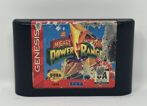 Mighty Morphin Power Rangers - Sega Genesis - Cleaned and Tested, Cart Only
