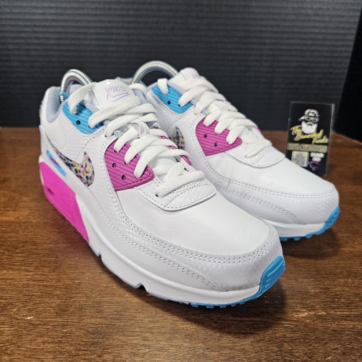 Nike Air Max 90 LTR SE White/Multi-Color DV1843 100 Size 7Y