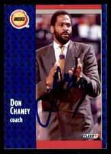 1991 Fleer Basketball #73 Don Chaney Signed Autograph (no COA) *d2